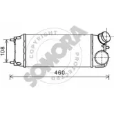 Интеркулер SOMORA TU0GHC 092745 BHAA 6 Ford Fiesta 6 (CB1, CCN) Хэтчбек 1.6 TDCi 90 л.с. 2008 – 2025