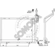 Радиатор кондиционера SOMORA 092760C K47Y SEF Ford B-Max 5Y6HD3