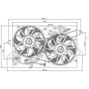 Вентилятор радиатора двигателя SOMORA Ford Mondeo 3 (GE, B5Y) Хэтчбек 2.0 16V TDDi / TDCi 115 л.с. 2000 – 2007 MJ9D1 D 095230 PAHIAD