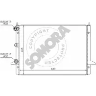 Радиатор охлаждения двигателя SOMORA Seat Alhambra (7M) 1 Минивэн 2.8 V6 204 л.с. 2000 – 2010 WK DQ27 097140D BTQVW
