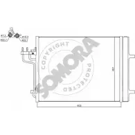 Радиатор кондиционера SOMORA 099160 7BVM9VN Ford Kuga 2 (CBS, C512, DM2) Кроссовер 2.0 TDCi 4x4 180 л.с. 2014 – 2025 70R5 H