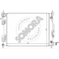 Радиатор охлаждения двигателя SOMORA 0U1FF 5 Kia Rio 3 (UB) Хэтчбек 1.4 CVVT 109 л.с. 2011 – 2025 111240A POT1O