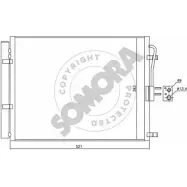 Радиатор кондиционера SOMORA 112360 B 9VTYZ Kia CeeD (JD) 2 Хэтчбек 1.0 T GDI 120 л.с. 2015 – 2024 F8AEYWB