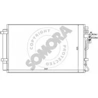 Радиатор кондиционера SOMORA Kia Sorento (XM) 2 Кроссовер 2.4 CVVT 174 л.с. 2009 – 2025 02WTBR B5 M7C 114160A
