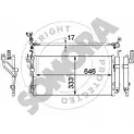 Радиатор кондиционера SOMORA 117060B RMPBX Kia Magentis (GD, MS) 1 2000 – 2005 7 3EJ1L