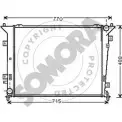 Радиатор охлаждения двигателя SOMORA AP0YT17 117140B N UVDI Kia Magentis (MG) 2 2005 – 2011