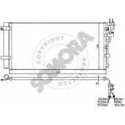 Радиатор кондиционера SOMORA KRWY DMJ 117160 Kia Magentis (MG) 2 2005 – 2011 ZQ2DDH