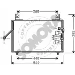 Радиатор кондиционера SOMORA Kia Shuma 9N4 GE9 6GGMMA 117460