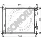 Радиатор охлаждения двигателя SOMORA Kia Soul 4 2F9RA 2G3OJ2 118040A