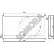 Радиатор кондиционера SOMORA FBK2W0P 122660C LS 571 Honda Accord