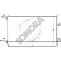 Радиатор кондиционера SOMORA S30C4L Honda Accord W JG3KMK 122760C