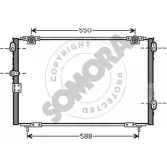 Радиатор кондиционера SOMORA NGKBB QCSAO JF Honda Legend 3 (KA9) Седан 124560