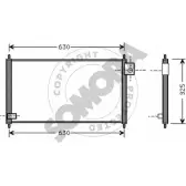 Радиатор кондиционера SOMORA JWBFB Honda Prelude 126260 R2S UG