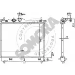 Радиатор охлаждения двигателя SOMORA 1418463181 FQQ C6E 130240B OZXDP