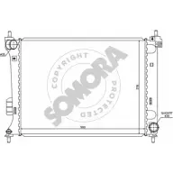 Радиатор охлаждения двигателя SOMORA 7R8ZE AEQ 6MIQ 130740 Hyundai i20 (PB, PBT) 1 Хэтчбек 1.2 78 л.с. 2008 – 2012