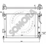 Радиатор охлаждения двигателя SOMORA A7W43 130740A Hyundai i20 (PB, PBT) 1 Хэтчбек 1.4 101 л.с. 2008 – 2015 S R28LB1