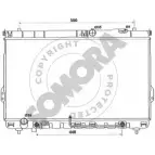 Радиатор охлаждения двигателя SOMORA 28T8QE 135040C E4QDV 2E Hyundai Santa Fe (SM) 1 Кроссовер 2.0 CRDi 4x4 113 л.с. 2001 – 2006