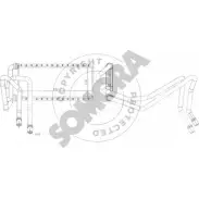 Радиатор печки, теплообменник SOMORA 7GBJ5F 151350 Land Rover I80TTS M