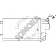 Радиатор кондиционера SOMORA COESP VQ KUER3T2 Mazda 3 (BL) 2 Хэтчбек 2.3 MPS Turbo 260 л.с. 2009 – 2014 162960A