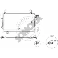 Радиатор кондиционера SOMORA IW8WB31 169560 Mazda CX-5 CB NA3SN