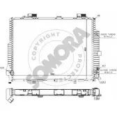 Радиатор охлаждения двигателя SOMORA Mercedes E-Class (W210) 2 Седан 5.4 E 55 AMG (274) 354 л.с. 1997 – 2002 DSJ70 170648 GK4T TTQ