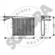 Радиатор печки, теплообменник SOMORA N6W74Q2 1418465019 M TYI70 172150A