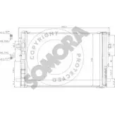 Радиатор кондиционера SOMORA 175460 Mercedes CLA (C117) 1 Купе 2.1 CLA 200 CDI / d 4 matic (1102) 136 л.с. 2014 – 2025 VM6F8C3 TN7 UXCY