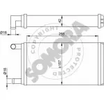 Радиатор печки, теплообменник SOMORA OG G9ENP 179850 1418465539 X67X1