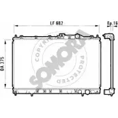 Радиатор охлаждения двигателя SOMORA 181041 Mitsubishi Lancer 7 (CB, CD, CC) 1993 – 1996 4HFEM7 WPJ6 1