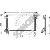 Радиатор кондиционера SOMORA 7VSNR3Q 183160 Mitsubishi Pajero 2 (V3, V2, V4) Внедорожник 2.8 TD (V46W. V26W) 125 л.с. 1994 – 1999 B NUU1