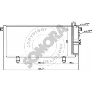 Радиатор кондиционера SOMORA 6ZJUV CC 1418465775 183360D OFIVJ