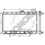 Радиатор охлаждения двигателя SOMORA Mitsubishi Space Wagon 3 (N3, N4) 1991 – 2000 4IFX YE 185140B W4G83