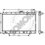 Радиатор охлаждения двигателя SOMORA F 7IX0J 185140C Mitsubishi Space Wagon 3 (N3, N4) 1991 – 2000 AF62J15