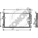 Радиатор кондиционера SOMORA 187060 Mitsubishi L200 5VAW 22 CB1VIX5