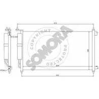 Радиатор кондиционера SOMORA Nissan Micra (K12) 3 Хэтчбек 1.4 16V 88 л.с. 2003 – 2010 9H QHZ CV8F86 197560A