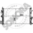 Радиатор охлаждения двигателя SOMORA Z1TI1 210840B C KV6Q2 Opel Insignia (A) 1 Хэтчбек 1.6 68 116 л.с. 2008 – 2017