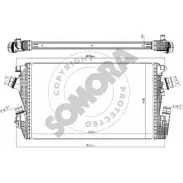 Интеркулер SOMORA EHLQV 212045C Opel Cascada (A) 1 Кабриолет 2.0 CDTI (67) 194 л.с. 2013 – 2025 U3U9 FXU
