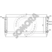 Радиатор охлаждения двигателя SOMORA 212440D X PIDI X1FU7O Opel Corsa (B) 2 Хэтчбек 1.2 i 16V (F08) 65 л.с. 1998 – 2000