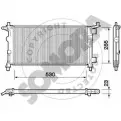 Радиатор охлаждения двигателя SOMORA I0KKW W4IH LF 212442 Opel Corsa (B) 2 Хэтчбек 1.0 i 12V (F08) 54 л.с. 1996 – 2000