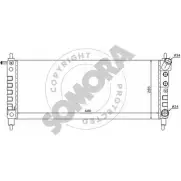 Радиатор охлаждения двигателя SOMORA Opel Corsa (B) 2 Хэтчбек 1.0 i 12V (F08) 54 л.с. 1996 – 2000 R8B4Q1 212442A AM B10