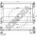 Радиатор охлаждения двигателя SOMORA OCJD IE3 K826LC Opel Corsa (D) 4 2006 – 2014 212640B