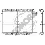 Радиатор охлаждения двигателя SOMORA QB 5RX8 HKM2NHB 213540D Opel Frontera (A) 1 1991 – 1998