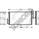 Радиатор кондиционера SOMORA NMJKPZD Opel Frontera (A) 1 Кроссовер 2.2 i (54MWL4) 136 л.с. 1995 – 1998 213560 IP YTWX