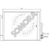 Радиатор кондиционера SOMORA 216160 8ENTCP Y Opel Meriva (B) 2 Минивэн 1.7 CDTI (75) 110 л.с. 2010 – 2015 D8HZBJE