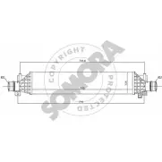 Интеркулер SOMORA 4VFQKO T FHRFZ7 217045 Opel Mokka (X) 1 2012 – 2020