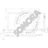 Радиатор кондиционера SOMORA 220560 Peugeot 306 1 (7A, 7C, N3, N5) Хэтчбек 1.9 DT 90 л.с. 1993 – 2001 KA03 26X ZMVT1AA