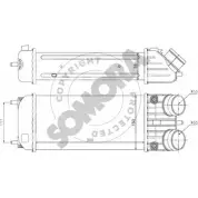 Интеркулер SOMORA RP I38L8 221545A GJJLOA Peugeot 207 1 (CC, WD, PF1) Кабриолет 1.6 16V Turbo 156 л.с. 2009 – 2025