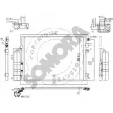 Радиатор кондиционера SOMORA Renault Kangoo (KC) 1 Минивэн 1.9 dTi (KC0U) 80 л.с. 2000 – 2025 M2 1WJM VLURJ7 240960D
