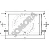 Интеркулер SOMORA 242045A Renault QPGEM DY4TW J