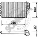 Радиатор печки, теплообменник SOMORA Renault Laguna (B56) 1 Хэтчбек 3.0 24V (B56V) 190 л.с. 1997 – 2001 KE48PT G OPD5B7 242050